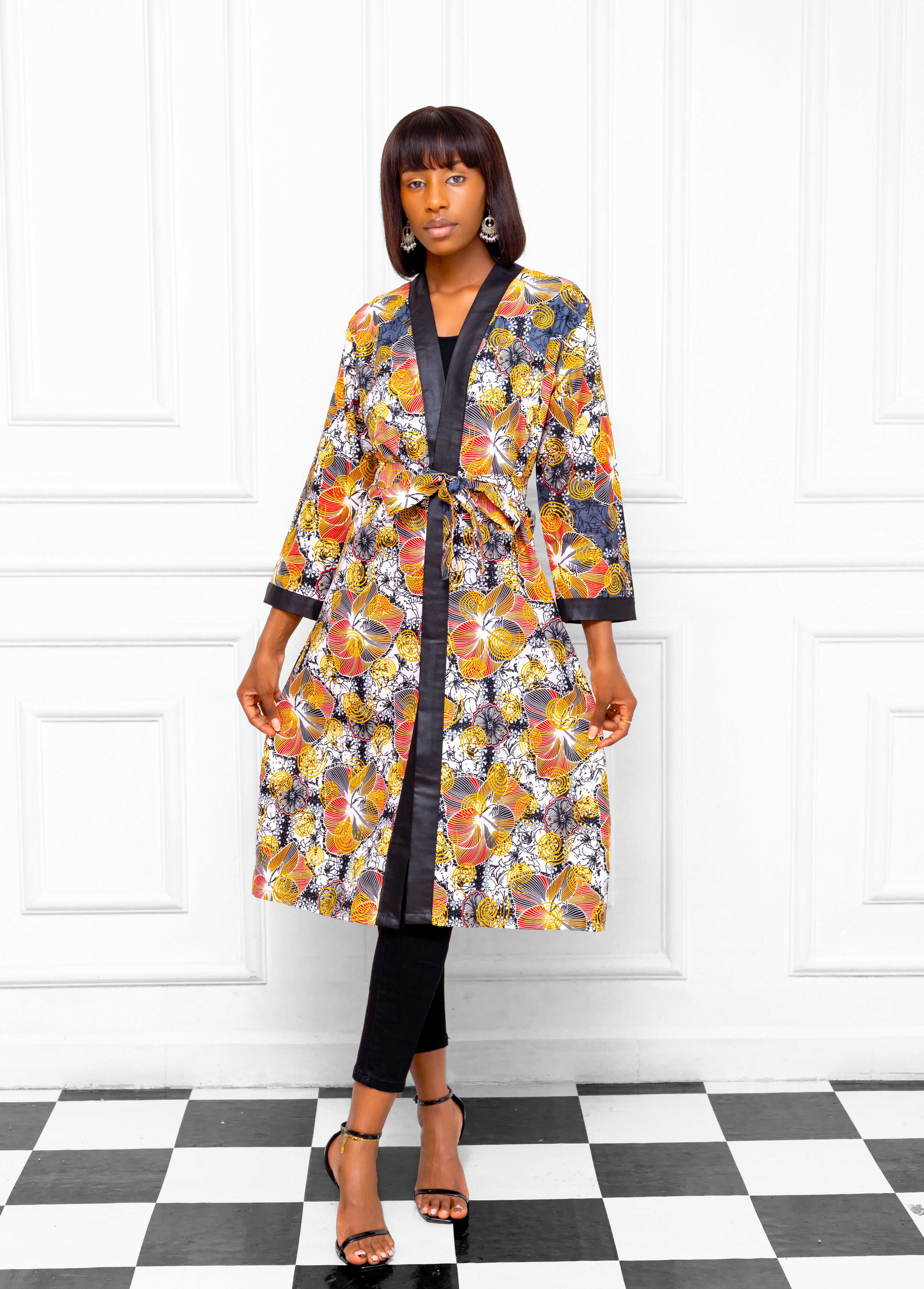 **"Handcrafted African Wax Print Kimonos – Free Shipping Available"** - FashionbyVLouis