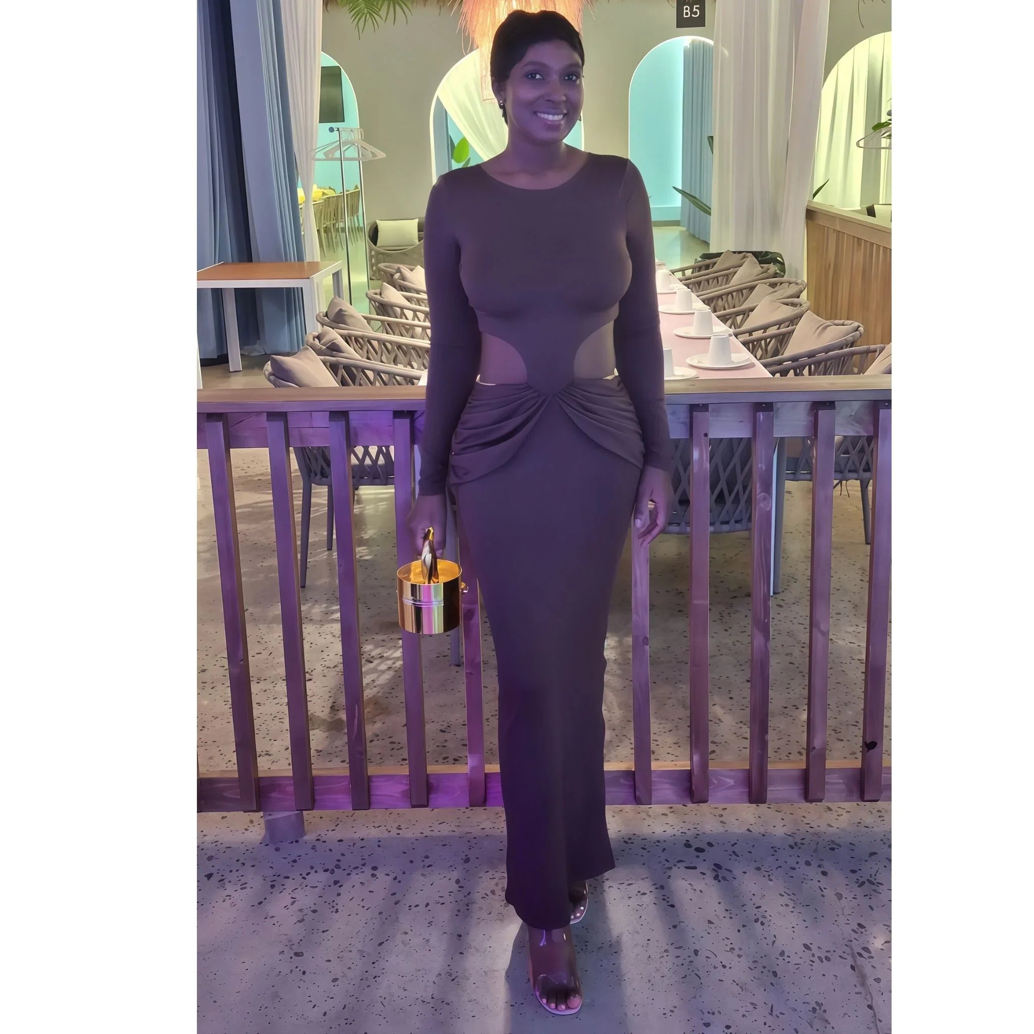 luxury evening wear maxi dress